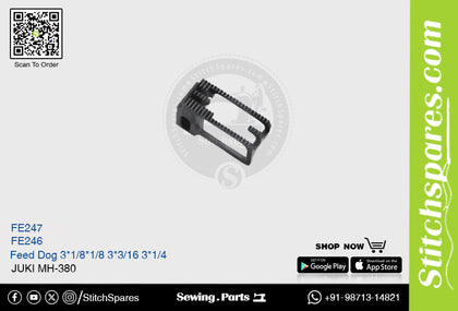 Strong H FE247 Feed Dog Juki MH-380 3 Needle x 1/8