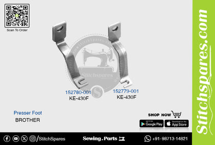 Strong-H 152780-001 / 152779-001 Presser Foot Brother KE-430F Industrial Sewing Machine Spare Part