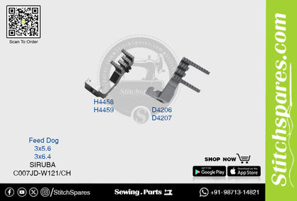 H4458 FEED DOG SIRUBA C007JD-W121-CH (3×5.6) SEWING MACHINE SPARE PART