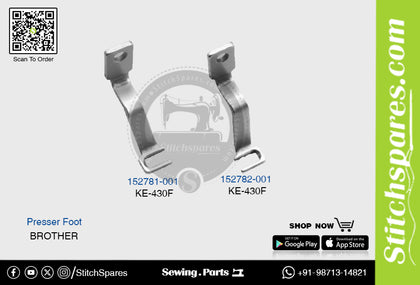 Strong-H 152781-001 / 152782-001 Presser Foot Brother KE-430F Industrial Sewing Machine Spare Part
