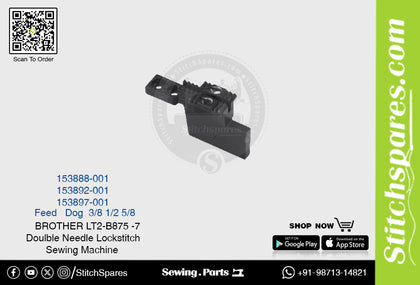 Strong-H 153887-001 3/8 Feed Dog Brother LT2-B842 -7 Double Needle Lockstitch Sewing Machine Spare Part