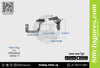 STRONGH 204676-BF Feed Dog PEGASUS M752-17 (0×4) Sewing Machine Spare Part
