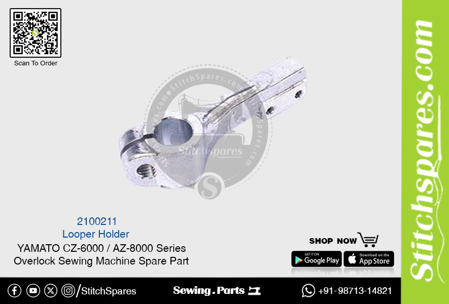 2100211 Soporte de lanzadera YAMATO CZ-6000 Serie AZ-8000 Pieza de repuesto para máquina de coser overlock