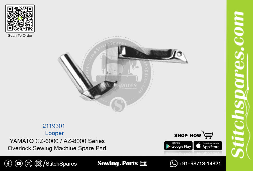 2119301 Looper YAMATO CZ-6000 Serie AZ-8000 Repuesto para máquina de coser overlock