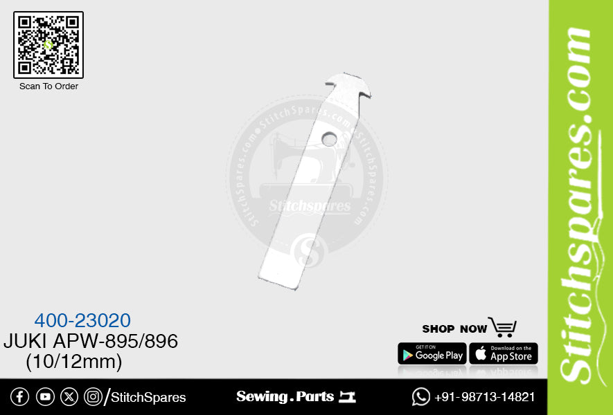 400-23020 Cuchillo (hoja) Juki APW-895/896 Máquina de coser