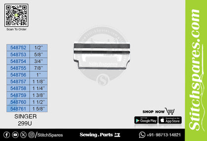 Strong-H 548757 1 1/8’’ Knife / Blade / Trimmer Singer 299U Sewing Machine Spare Parts