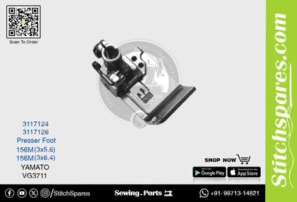 Strong-H 3117124 156M(3×5.6)mm Presser Foot Yamato VG3711 Flatlock (Interlock) Sewing Machine Spare Part
