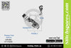 P253E-4 Presser Foot Siruba 700F, 737, 747, 757 Overlock Sewing Machine Spare Part