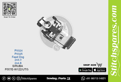 P0024 PRESSER FOOT SIRUBA F007E-W122-UTG (2×4.0) SEWING MACHINE SPARE PART