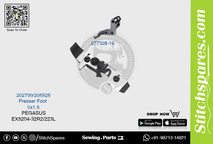 STRONG H 274018 92B, 202799, 205525 Presser Foot  PEGASUS EX5204 32R2 223LK (0×1.5) Sewing Machine Spare Part