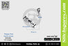 P101-3 Presser Foot Siruba 700F, 737, 747, 757 Overlock Sewing Machine Spare Part