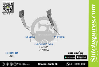 Strong-H 135-71955 (5.6×23mm) Presser Foot Juki LK-1900 Industrial Sewing Machine Spare Part