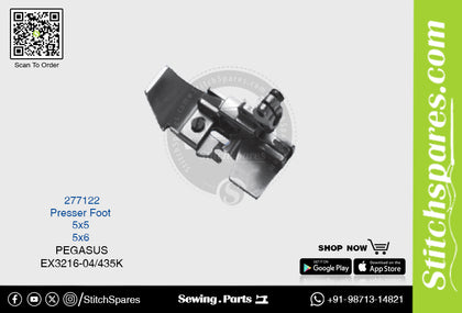 STRONG H 277122 Presser Foot  PEGASUS EX3216  04 435K (5×6) Sewing Machine Spare Part