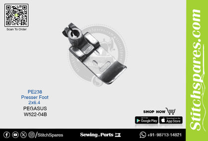 STRONG H PE238 Presser Foot PEGASUS W522-04B (2×6.4) Sewing Machine Spare Part