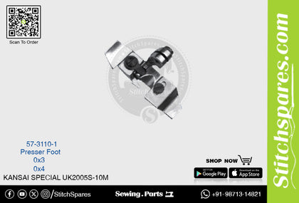 Strong H 57-3110-1 Presser Foot Kansai Special UK2005S-10M 0?3mm Double Needle Lockstitch Sewing Machine Spare Part