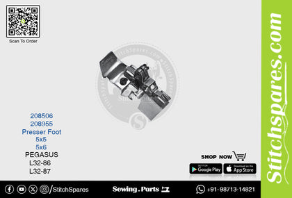 STRONGH 208506 Presser Foot PEGASUS L32-86 (5×5) Sewing Machine Spare Part