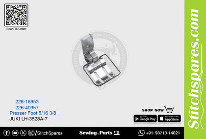 Strong H 228-16953 5/16 Presser Foot Juki LH-3528A-7 Double Needle Lockstitch Sewing Machine Spare Part