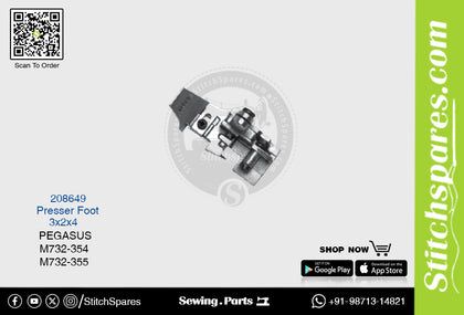 STRONG-H 208649 Presser Foot PEGASUS M732-355 (3×2×4) Sewing Machine Spare Part