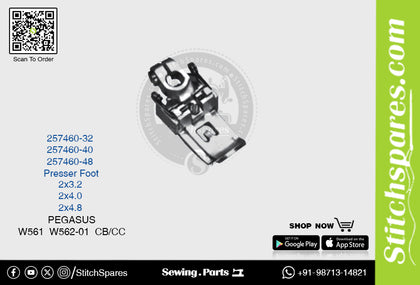 STRONG H 257460-48 Presser Foot PEGASUS W561 W562-01 CB-CC (2×4.8) Sewing Machine Spare Part