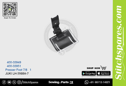 Strong-H 400-33949 Presser Foot Juki Lh-3568a-7 (7-8) Sewing Machine Spare Part