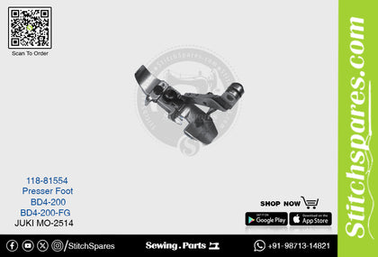 Strong-H 118-81554 Presser Foot Juki Mo-2514-Bd4-200-Bd4-200-Fg Sewing Machine Spare Part
