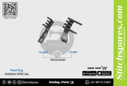 Strong-H 15-809 / 15-867 Feed Dog Kansai Special RX9000AHD Industrial Sewing Machine Spare Part