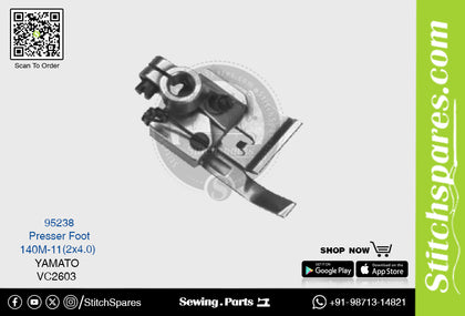 Strong-H 95238 140M-11(2×4.0)mm Presser Foot Yamato VC2603 Flatlock (Interlock) Sewing Machine Spare Part