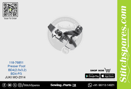 Strong-H 118-76851 Presser Foot Juki Mo-2514-Bd4 (2.0×3.2) Sewing Machine Spare Part