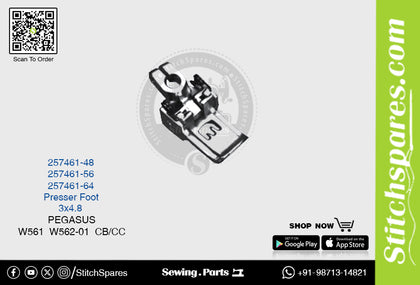 STRONG H 257461-48 Presser Foot PEGASUS W561 W562-01 CB-CC (3×4.8) Sewing Machine Spare Part