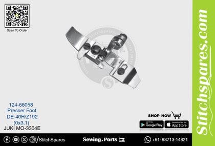 Strong H 124-66058 Presser Foot Juki MO-3304E DE-40H/Z192 (0?3.1