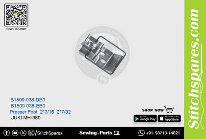 Strong H B1509-038-DB0 Presser Foot Juki MH-380 2 Needle x 3/16