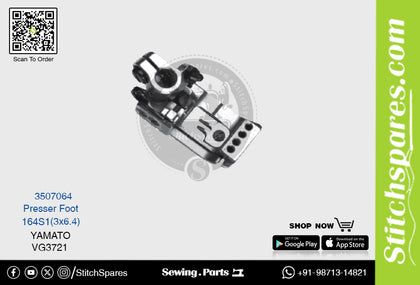 Strong-H 3507064 164S1(3×6.4)mm Presser Foot Yamato VG3721 Flatlock (Interlock) Sewing Machine Spare Part