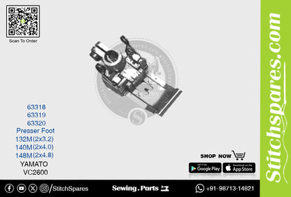 Strong-H 63318 132M(2×3.2)mm Presser Foot Yamato VC2600 Flatlock (Interlock) Sewing Machine Spare Part