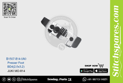 Strong H B1507-814-0A0 Presser Foot Kansai Special MO-814 BD4(2.0?3.2)mm Double Needle Lockstitch Sewing Machine Spare Part