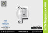 Fuerte H 14-856 7/32 · 3?5.6) mm Placa de aguja Kansai Special WX8803F Pieza de repuesto para máquina de coser de pespunte de doble aguja