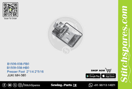 Strong-H B1509-038-Fb0 Presser Foot Juki Mh-380 (2x1-4) Sewing Machine Spare Part