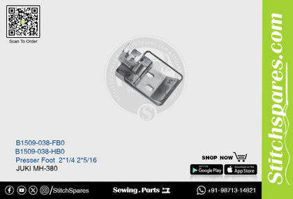 Strong H B1509-038-HB0 Presser Foot Juki MH-380 2 Needle x 5/16