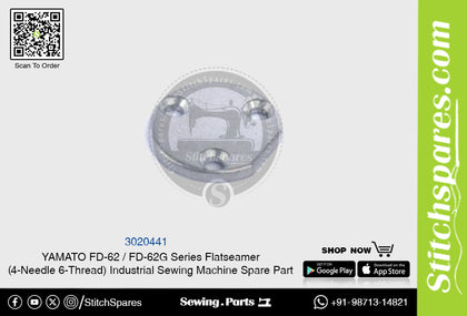 3020441 YAMATO FD-62  FD-62G Series Flatseamer ( 4-Needle 6-Thread ) Industrial Sewing Machine Spare Part