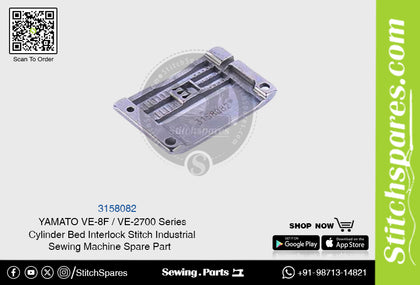 3158082 Needle Plate YAMATO VE-8F / VE-2700 Series Small Cylinder Bed Interlock Stitch Industrial Sewing Machine Spare Part