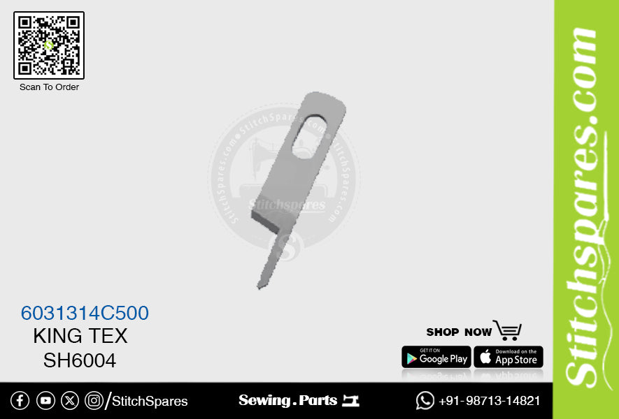 6031314C500 Cuchillo (hoja) Máquina de coser Kingtex SH6004
