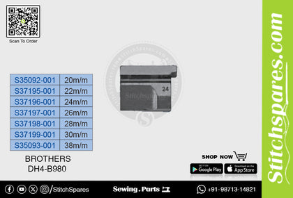 Strong-H S37196-001 24m/m Knife / Blade / Trimmer Brother DH4-B980 Sewing Machine Spare Parts