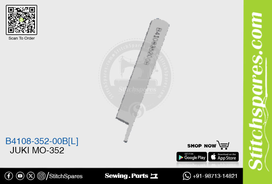 B4108-352-00B [L] Cuchillo (hoja) Máquina de coser Juki MO-352
