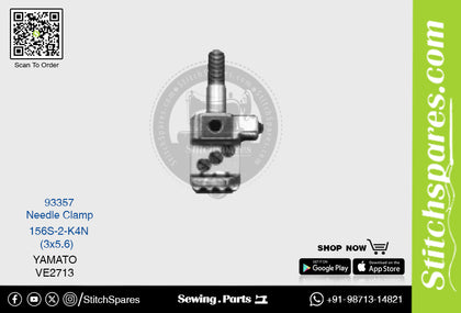 Strong-H 93357 156S-2-K4N (3×5.6)mm Needle Clamp Yamato VE2713 Flatlock (Interlock) Sewing Machine Spare Part