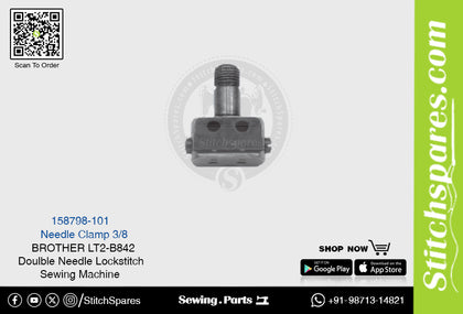 Strong-H 158798-101 3/8 Needle Clamp Brother LT2-B842 -7 Double Needle Lockstitch Sewing Machine Spare Part