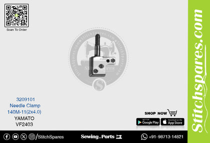 Strong-H 3209101 140M-11(2×4.0)mm Needle Clamp Yamato VF2403 Flatlock (Interlock) Sewing Machine Spare Part