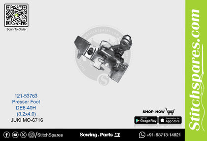 Strong-H 121-53763 Presser Foot Juki Mo-6716-De6-40h (3.2×4.0) Sewing Machine Spare Part