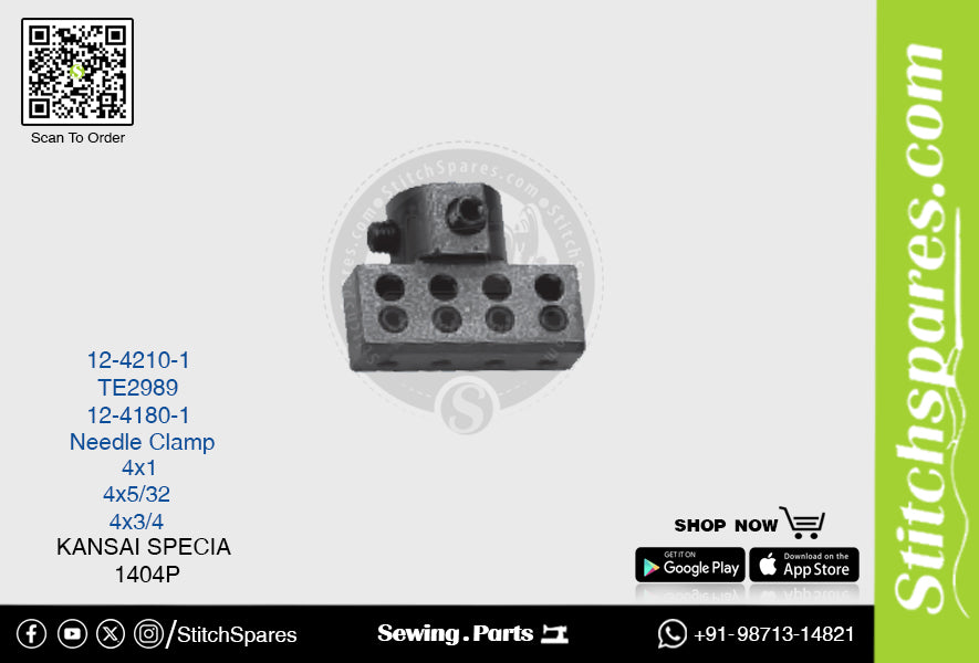 STRONG-H 12-4180-1 PINZA AGUJA KANSAI SPECIAL 1404P (4×3-4) RECAMBIO MAQUINA COSER