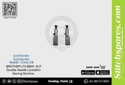 Strong-H S15754-001 3/8 Needle Clamp Brother LT2-B845 -5-UT Double Needle Lockstitch Sewing Machine Spare Part