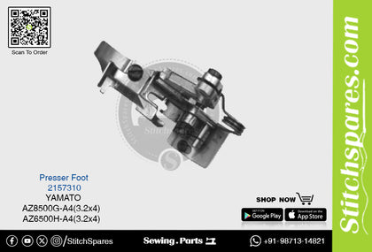 Strong-H 2157310 Presser Foot Yamato AZ6500H-A4 (3.2×4mm) Industrial Sewing Machine Spare Part