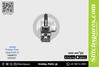Strong-H 93358 164S1(3×6.4)mm Needle Clamp Yamato VG3721 Flatlock (Interlock) Sewing Machine Spare Part